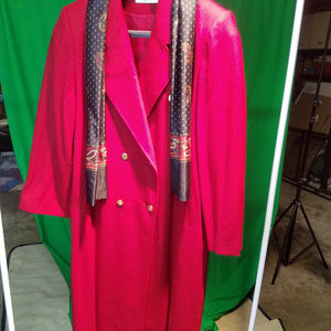Full length Red Trenchcoat